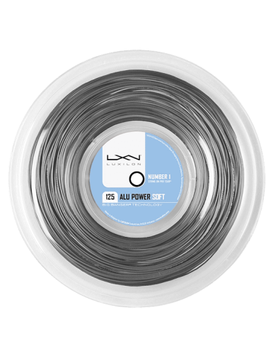 Tennissaiten Luxilon ALU Power Soft 12m (Grau) schneiden