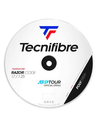 Tennissaiten Tecnifibre Razor Code 12m (Schwarz) schneiden
