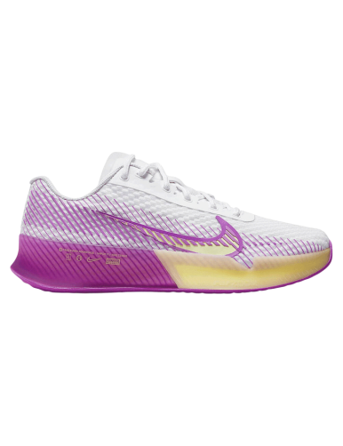 Sportschuh Damen Nike Court Air Zoom Vapor 11 (Weiß/Violett/Gelb)